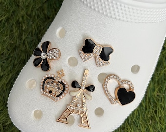 Bling Shoe Charm - Luxury Metal Shoe Charms - Rhinestone Shoe Charms - Shoe Charms for Girls - Shoe Accessories - Bride Shoe Charms