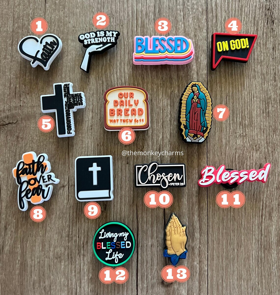 Religious Croc Charms Spiritual Shoe Charm Faith Shoe Etsy