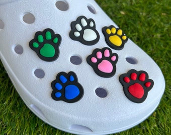 Cute Paw Print Croc Charms Dog Paw Print Shoe Charm Cat Paw Print