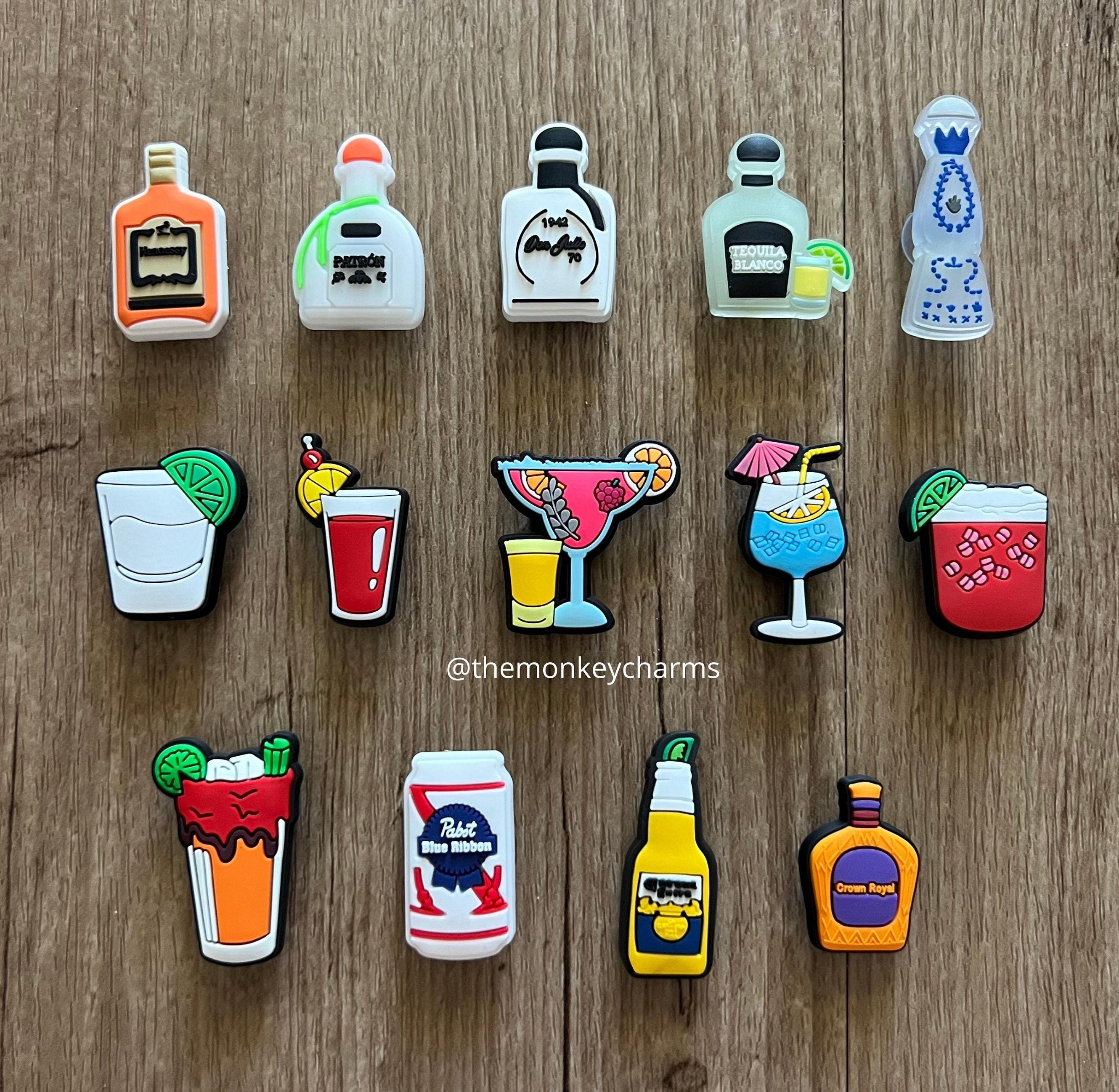 Cocktail Croc Charms Hard Liquor Shoe Charm Party Drink - Etsy
