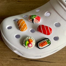 3D Food Croc Charms Designer DIY Broccoli Fruit Anime Shoes