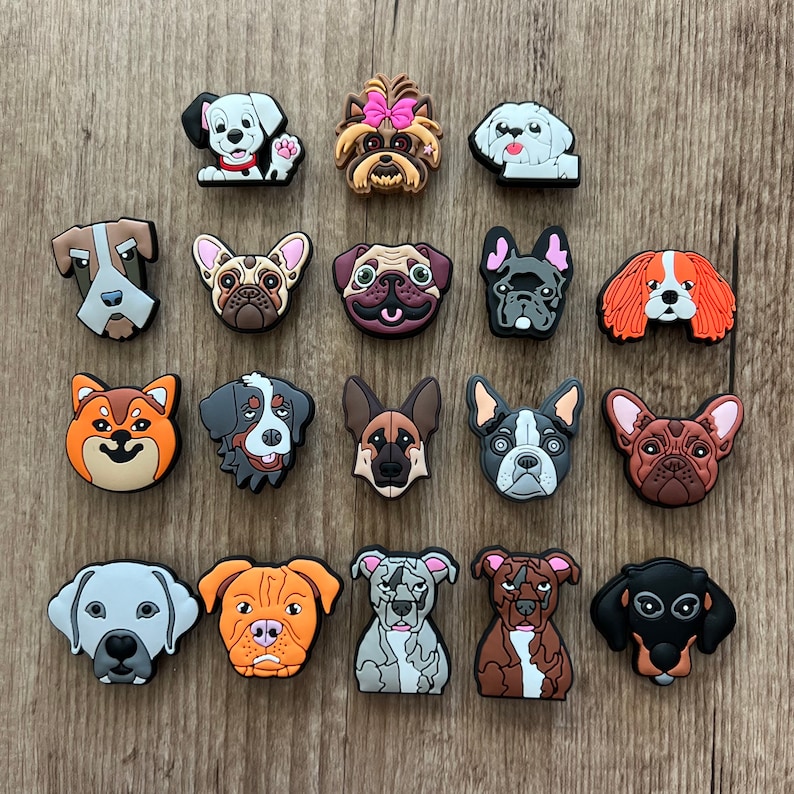 Dog Croc Charm Shoe Charms for Dog Lovers Cute Dogs Croc Etsy