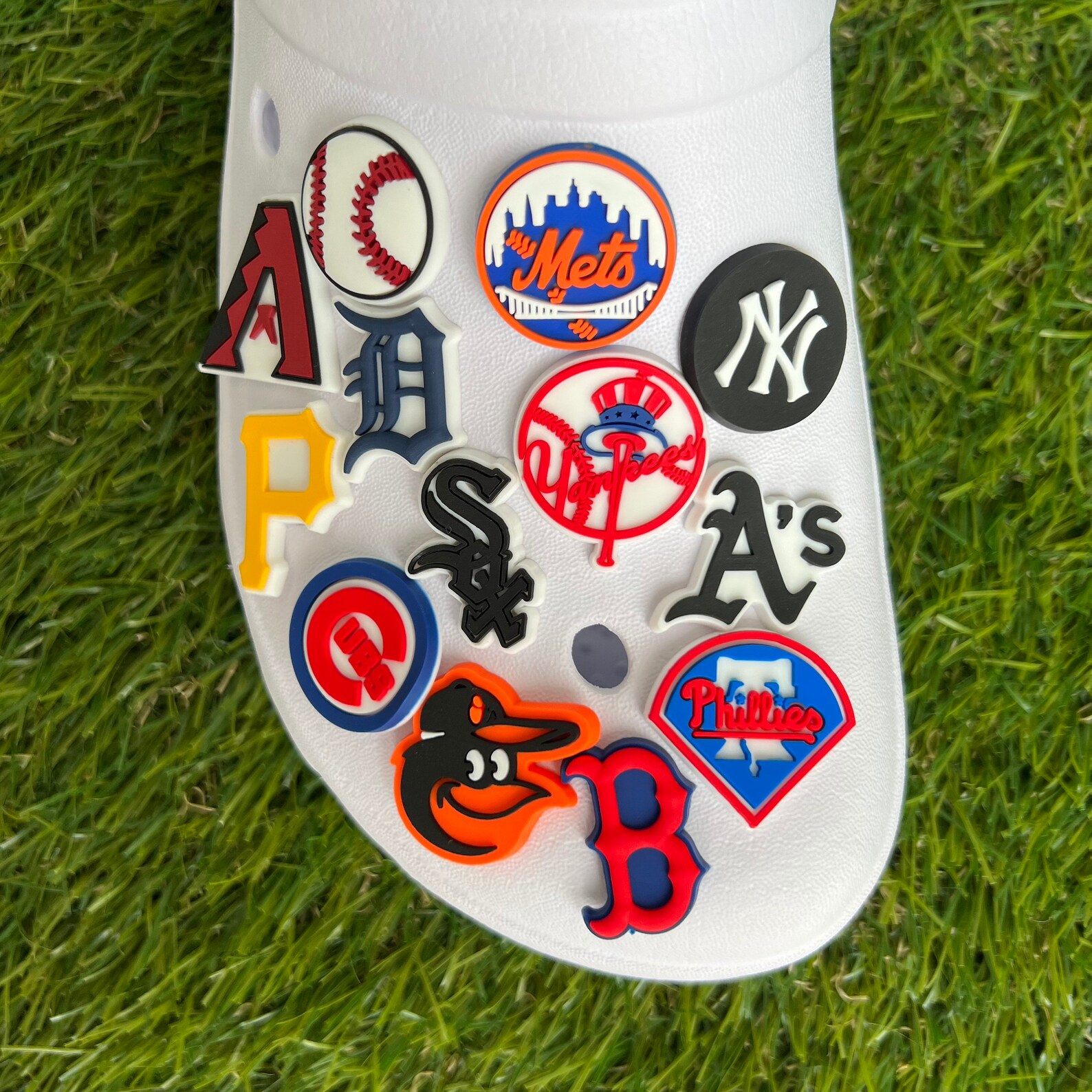 Baseball Croc Charms MLB Shoe Charm Sports Team Shoe Pins Etsy