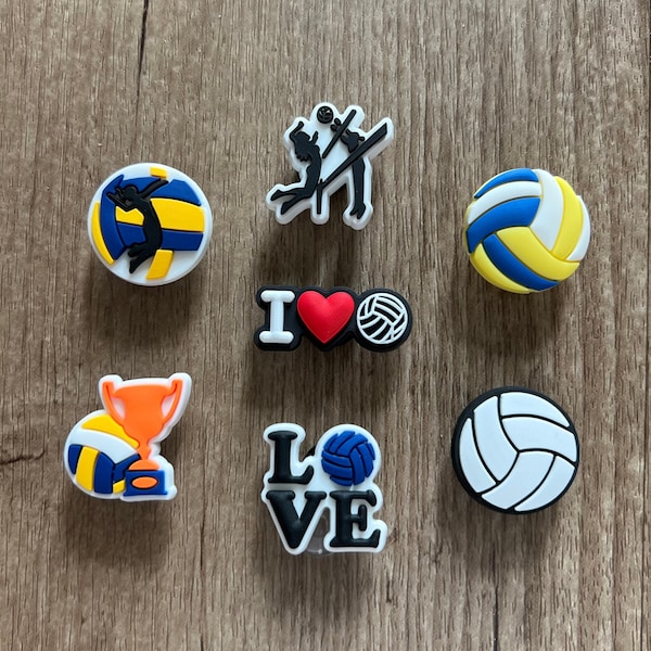 Volleyball Shoe Charm - Sports Shoe Charm -  Ball Shoe Charm - Shoe Charms for Kids - Shoe Charms for Teens - Gift for teens - Gift for Kids