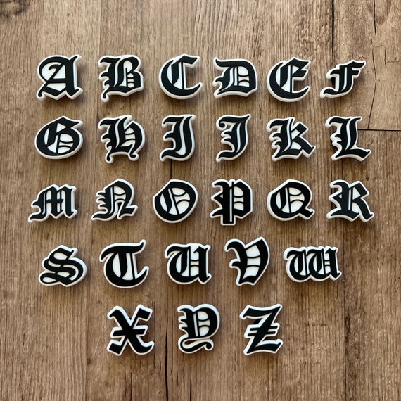 croc charms letters