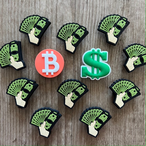 money sign croc charm