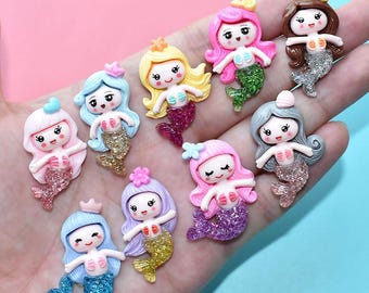 Mermaid Shoe Charm - Cute Shoe Charms - Shoe Charms for Girls - Shoe charms - Stoking Stuffer - Birthday gift for her