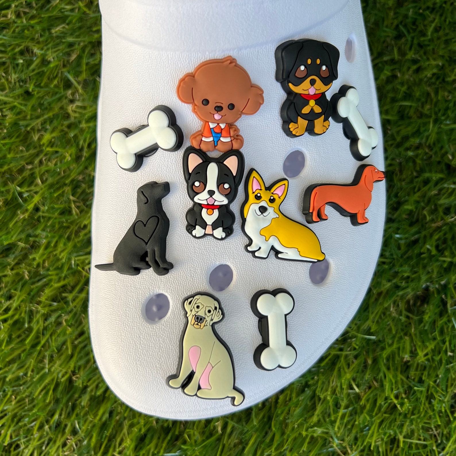 Dog Shoe Charms Cute Dogs Croc Charms Dog Mom Dog Dad Etsy