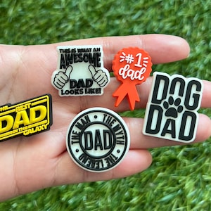 Best Dad Shoe Charm - Awesome Dad Shoe Charms - Shoe Charms for Dad - Fathers Day gift - Shoe Charms for Dad - Gift for Dad