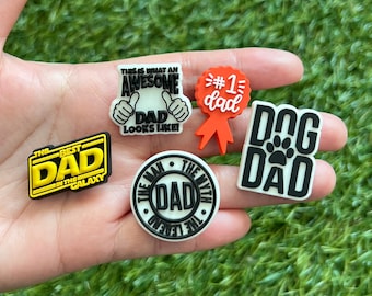 Best Dad Shoe Charm for Clogs - Awesome Dad Shoe Pins - Shoe Charms for Dad - Fathers Day gift - Shoe Charms for Dad - Gift for Dad
