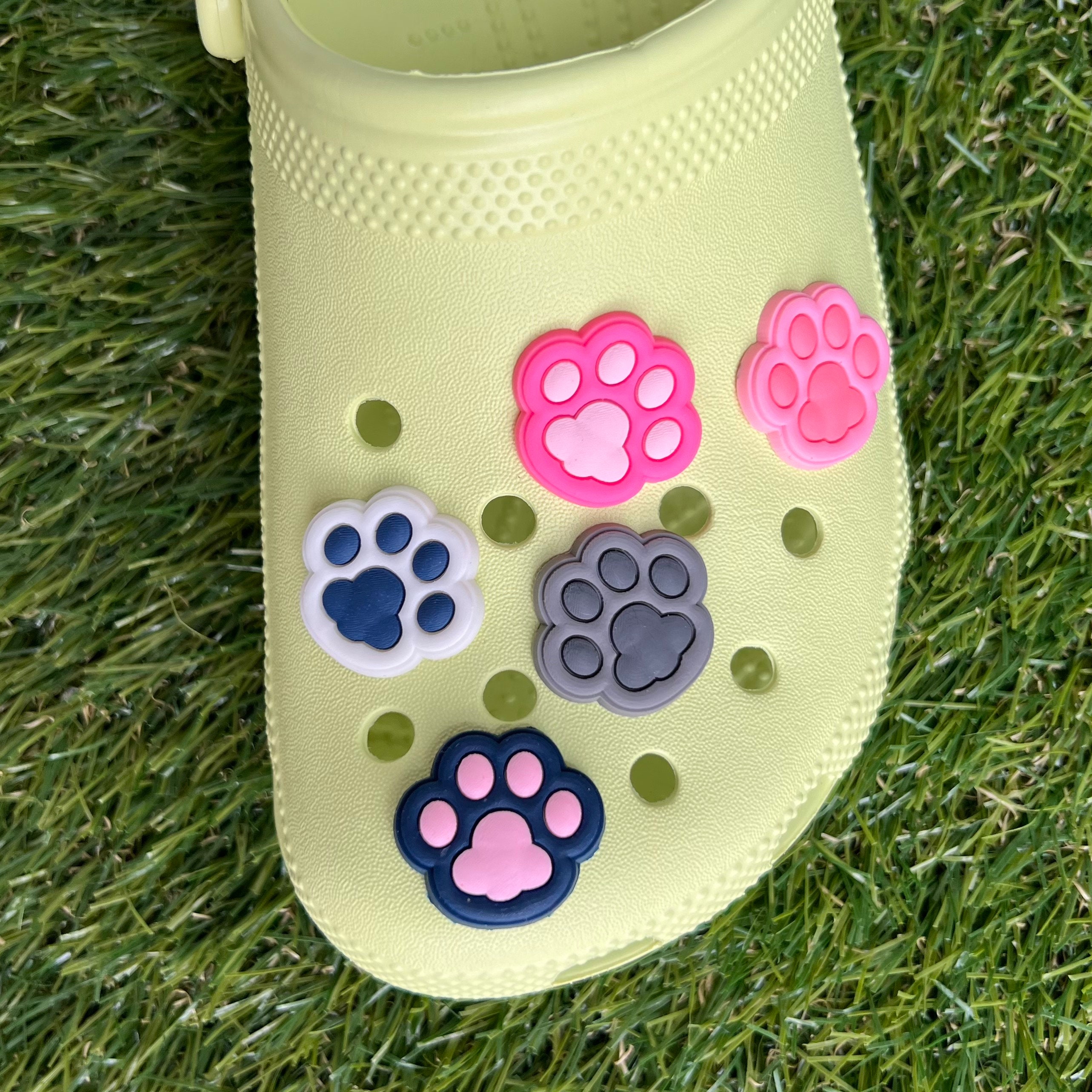 Paw Print Croc Charms Shoe Charms Shoe Clips Shoe Pins Etsy
