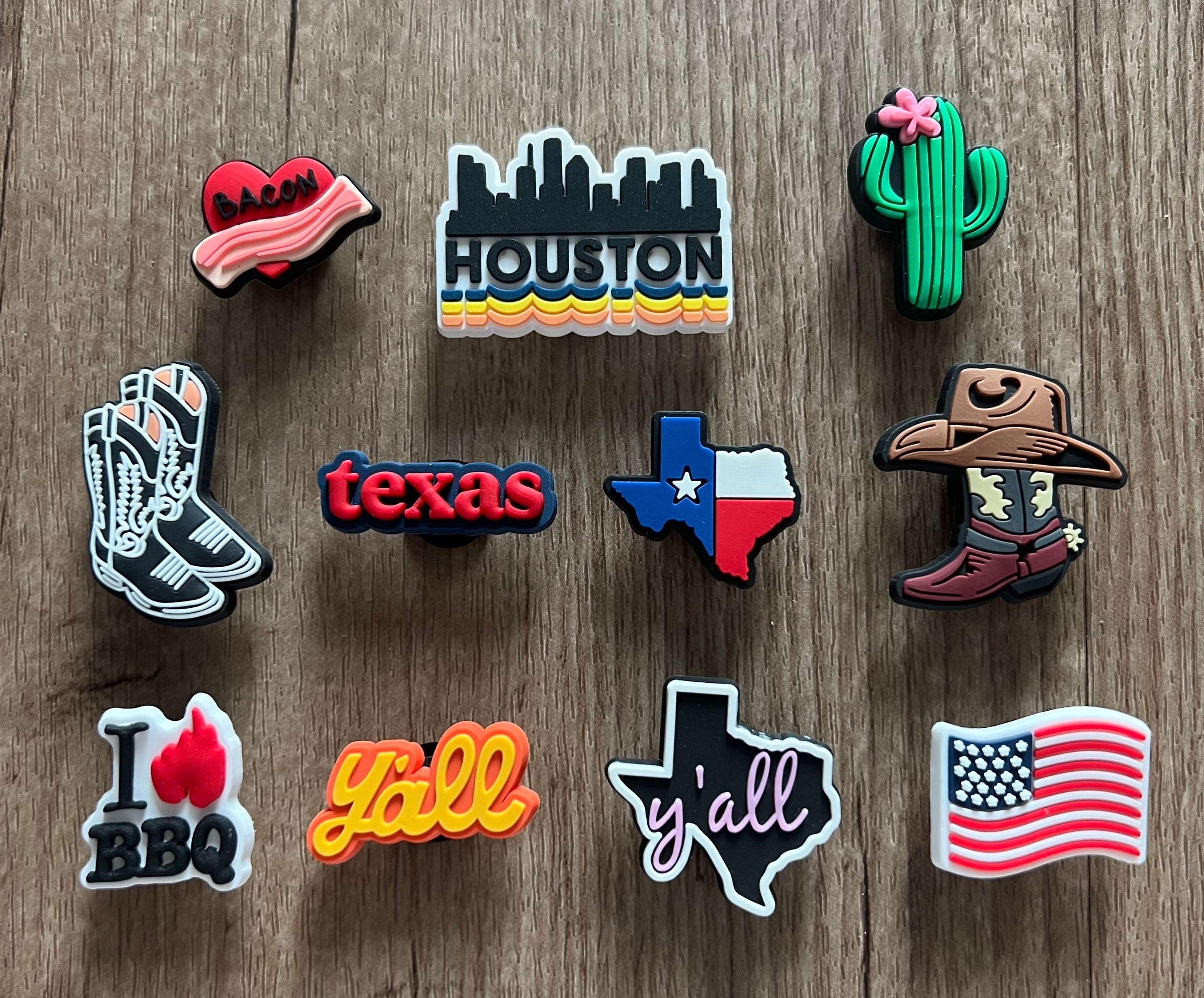 Texas Themed Shoe Charm the Lone Star State Charm Texas State