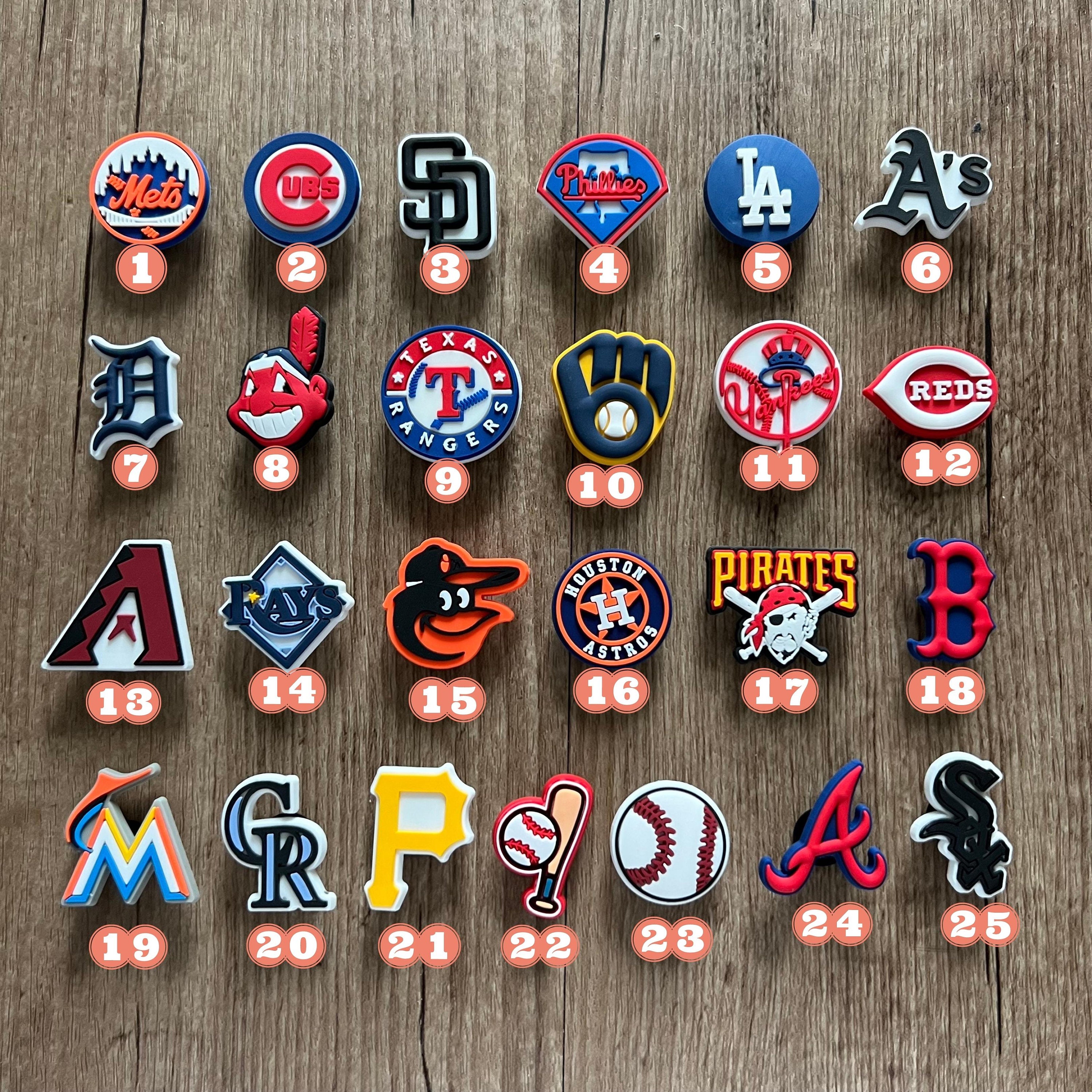 Baseball Croc Charms MLB Shoe Charm Sports Team Shoe Pins Etsy