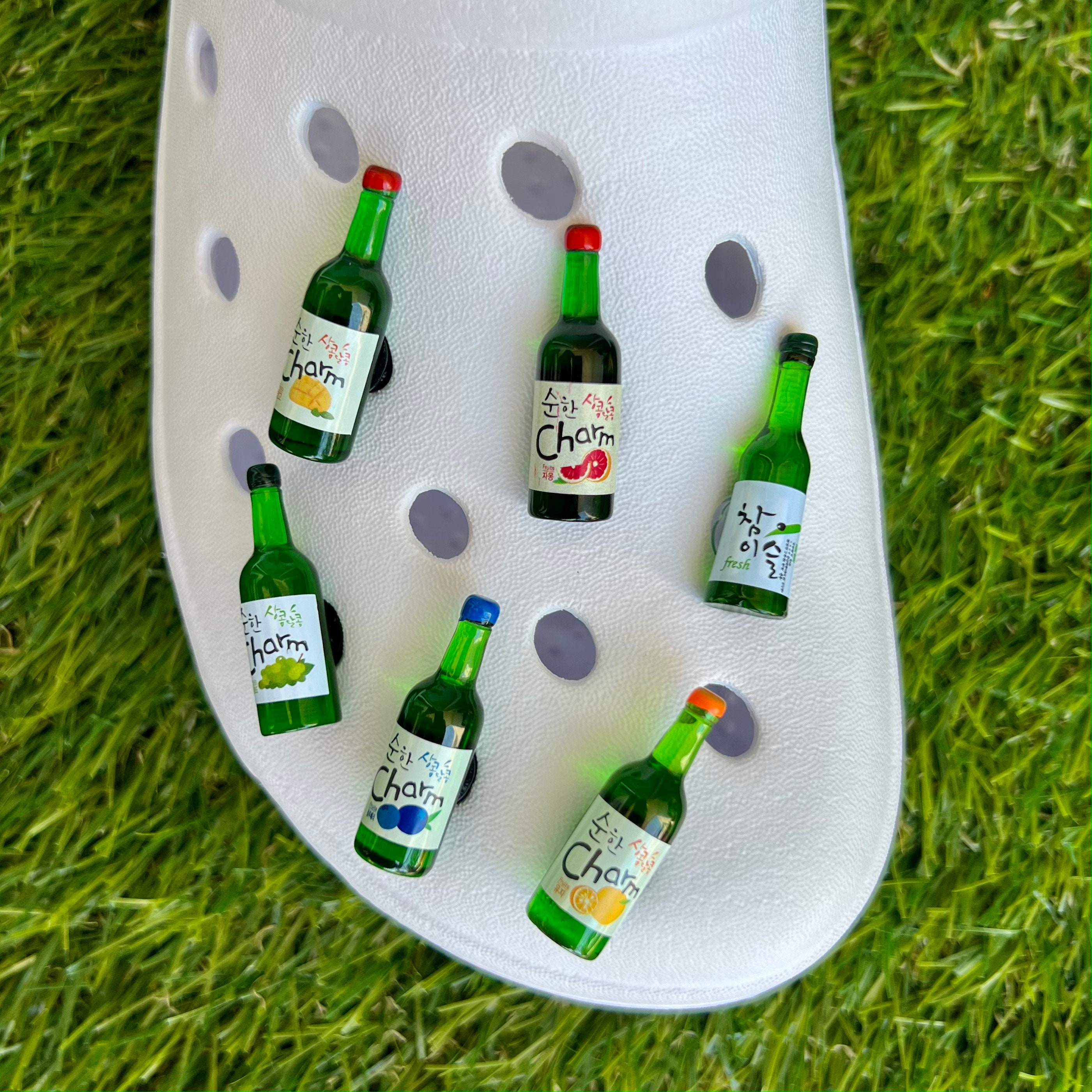 Charme mignon de bouteille de bière de soju d'alcool coréen 12 mm x 40 mm -   France