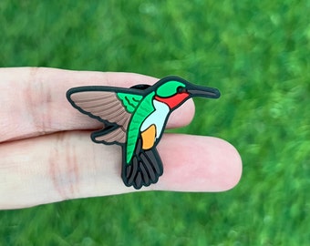 Hummingbird Croc Charm - Cute Bird Shoe Charms - Bird Shoe Pins - Shoe Charms for Kids - Gift for her - Gift for him