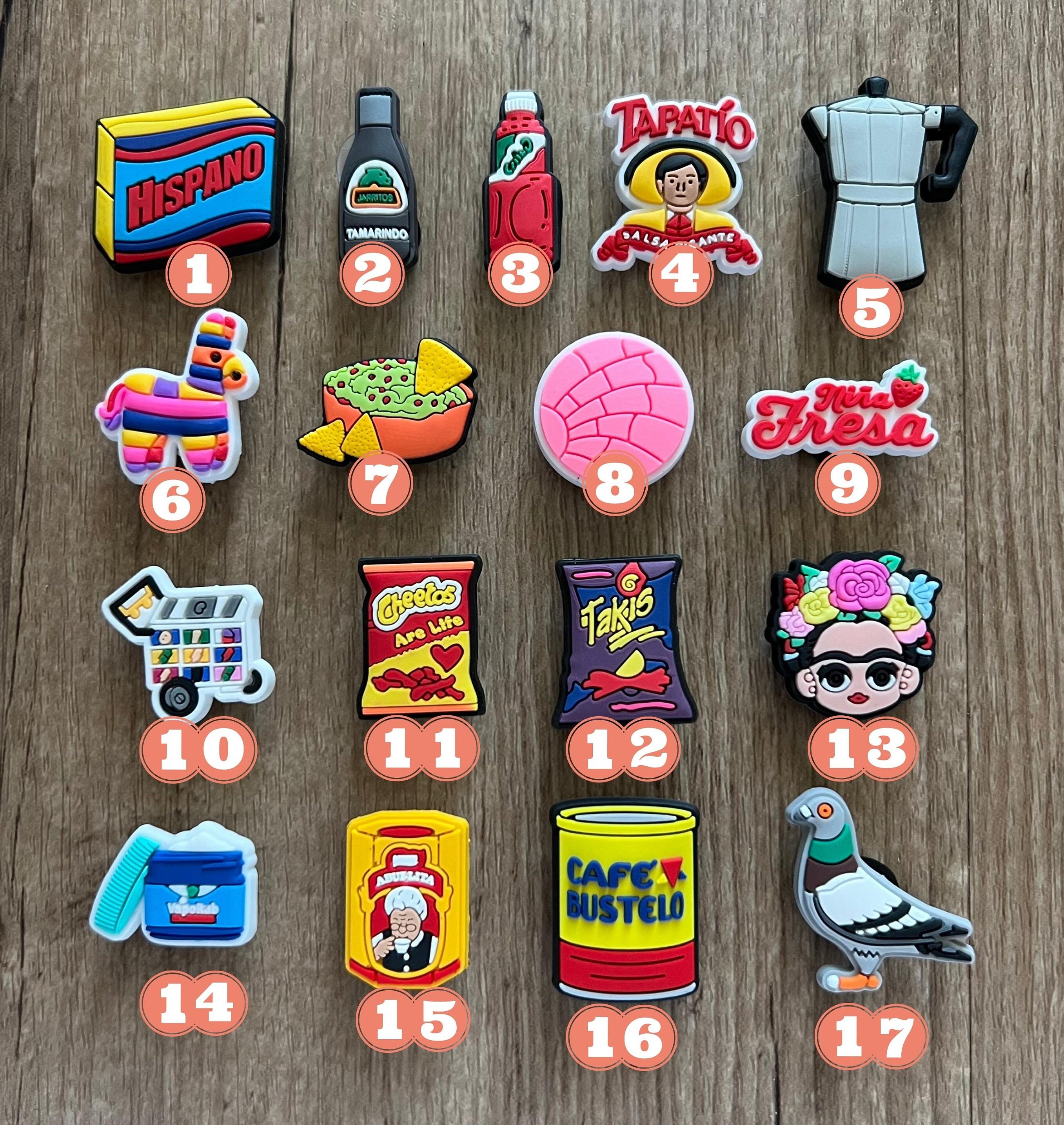 Mexican Hispanic Croc Charms Latino Shoe Clips Mexican Etsy