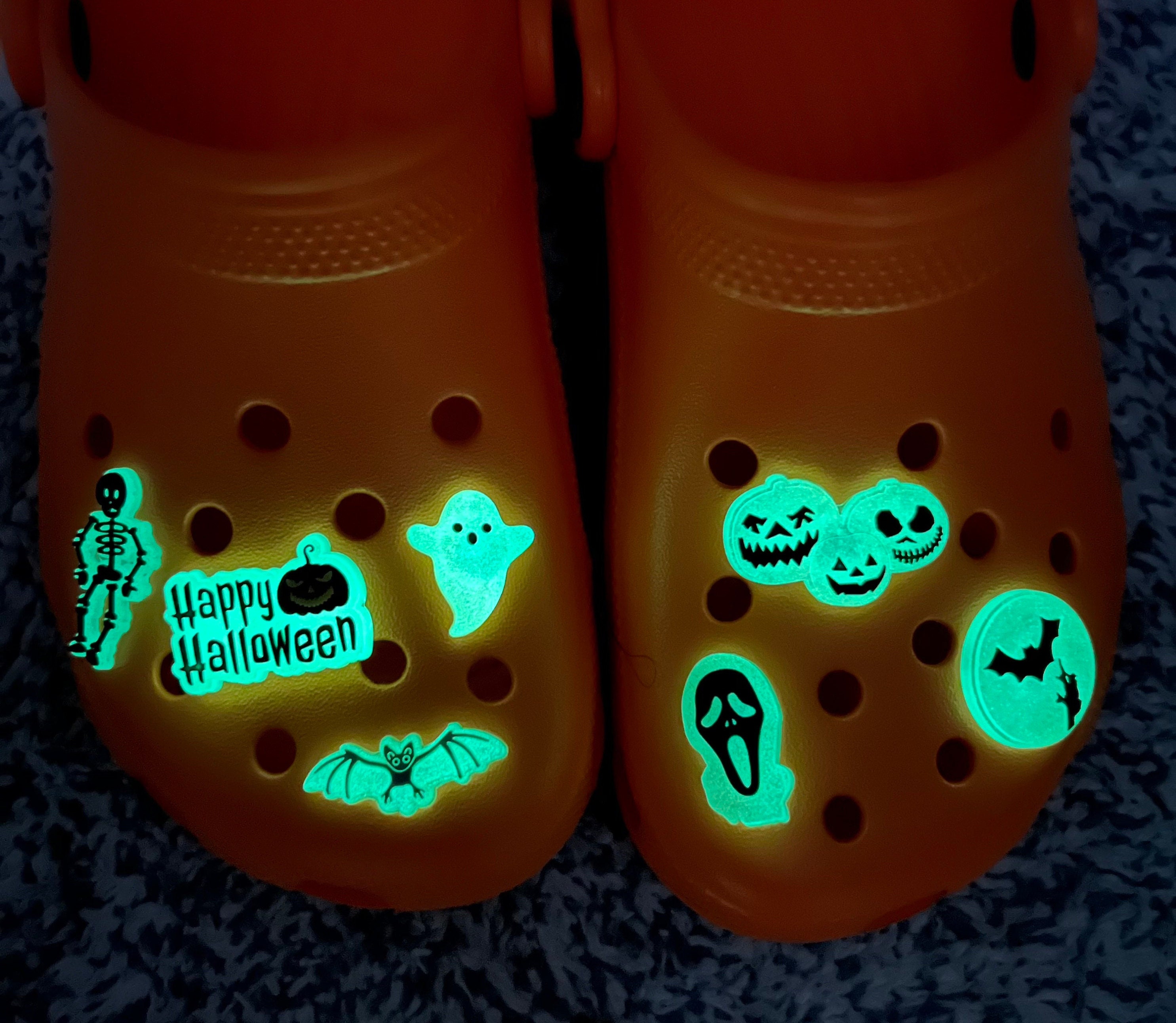 Custom Shoes Charm Cartoon Rubber Croc Charms Glow in The Dark