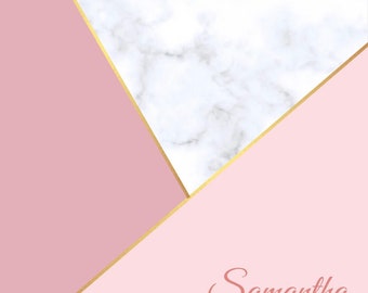 Personalized Marble Notebook for Women/Girls- Name Journal and Diary for All Ages; Wide Ruled Pages; Composition Book