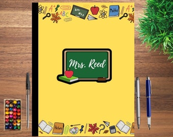 Teacher Appreciation Gift; Personalized Notebook; Custom Journal for Preschool Kids;  Back to School Workbook; Boys; Kids; Birthday Present