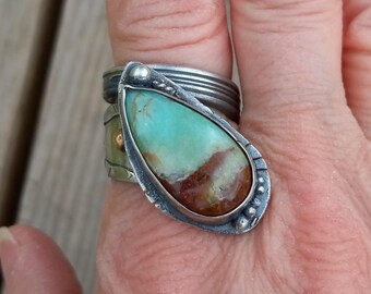 Lead the Way Turquoise & Repurposed Sterling Silver Ring