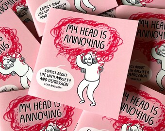 Comic - My Head Is Annoying, Funny Relatable Comics About Life With Anxiety and Depression, Comics Anthology
