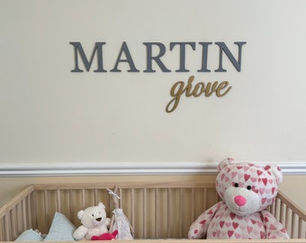 Personalized Door Wall Name Sign, Kids Name Sign, Nursery Plaque, Baby Name Sign, Double Name Sign , Newborn Gift, Kids Bedroom