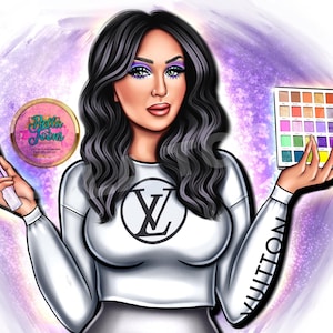 Marca de artista de maquillaje, logotipo de artista de belleza, diseño de logotipo de artista de maquillaje, diseño de logotipo de artista de cejas, logotipo personalizado para negocios, logotipo de dibujos animados
