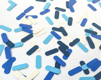 Confetti- Blue Sprinkles- 230 pieces | Ice Cream Theme | Donut Party | Sprinkle Shower | Mini Table Decorations | Creative Event Supplies |