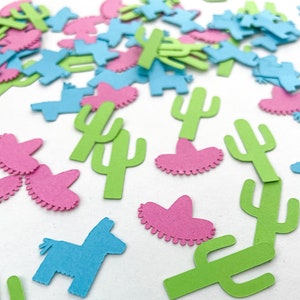 Confetti- Cactus, Sombrero and Pinata- 175 pieces | Fiesta Theme | Taco Party | Mexican Shower | Mini Table Decor | Creative Event Supplies