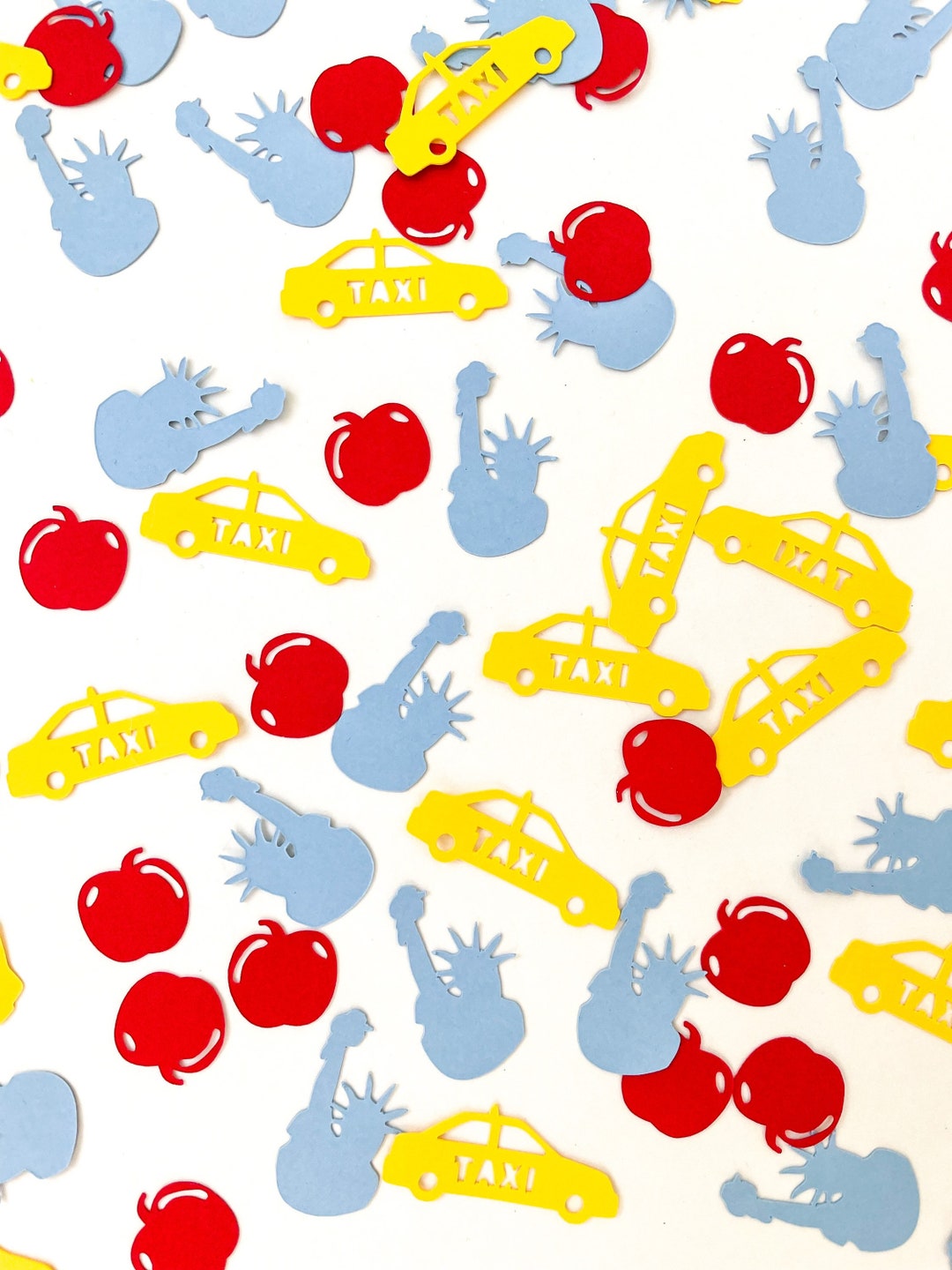 Confetti New York City Taxi, Statue of Liberty, Apple 160 Pieces New York Theme NYC Party Mini