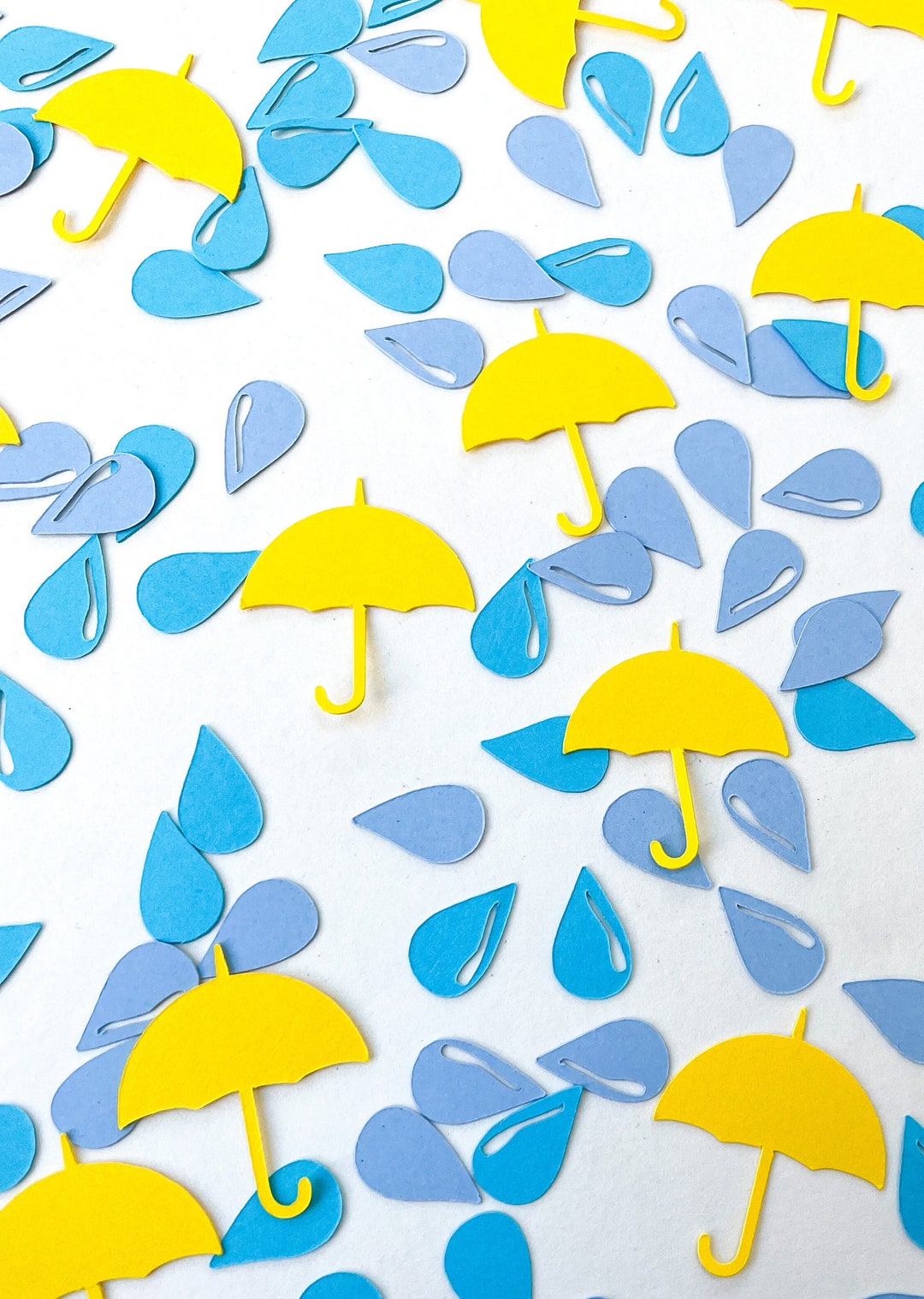 Confetti Umbrella and Raindrops 300 Pieces Shower Theme Spring Party