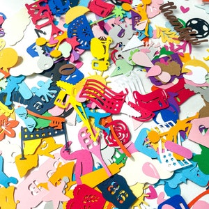 Assorted Grab Bag- At Least 200 pieces | Random Selection | Card Making | Die Cuts | Mini Table Decor | Creative Event Supplies |