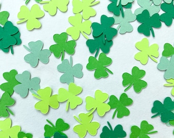 Confetti- Clovers- 250 pieces | St Patricks Day Theme | Irish Party | Mini Table Decor | Gender Neutral Shower | Creative Event Supplies |