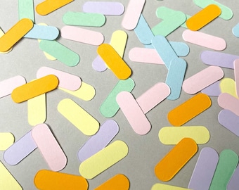 Confetti- Sprinkles- 230 pieces | Pastel Ice Cream Theme | Donut Party | Sprinkle Shower | Mini Table Decorations| Creative Event Supplies |