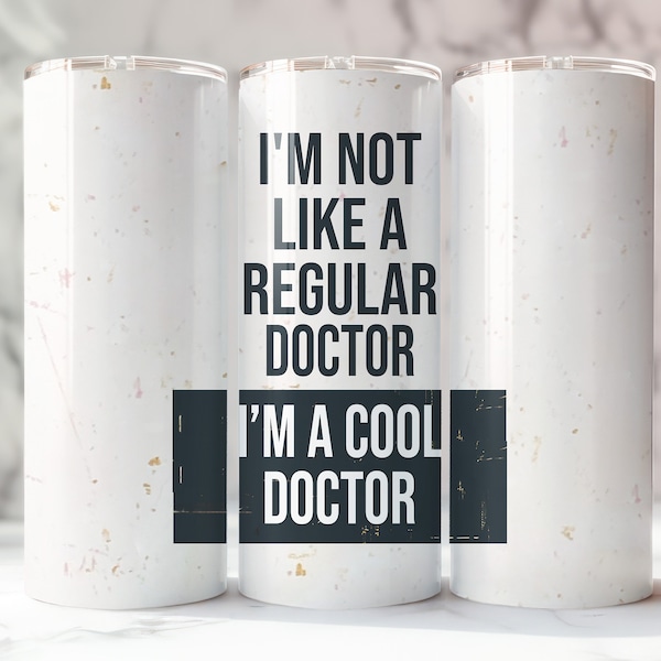 Personalized Doctor Tumbler, Medical Professional Gift, Custom Metal Tumbler, Healthcare Worker Present, Unique Doctor Mug