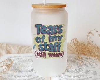 Funny Boss Gift: Tears of My Staff Frosted Glass Tumbler