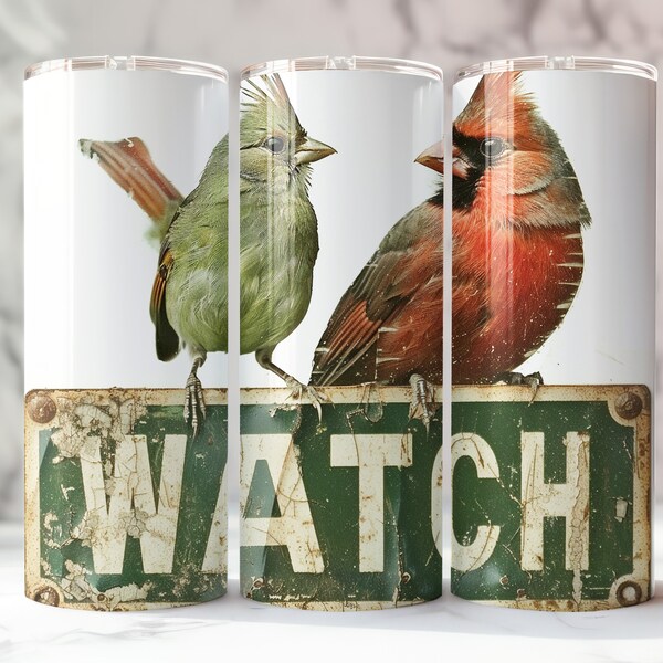 Personalized Bird Watching Tumbler, Custom Metal Cup, Bird Lover Gift, Insulated Drinkware, Unique Eco-Friendly Mug