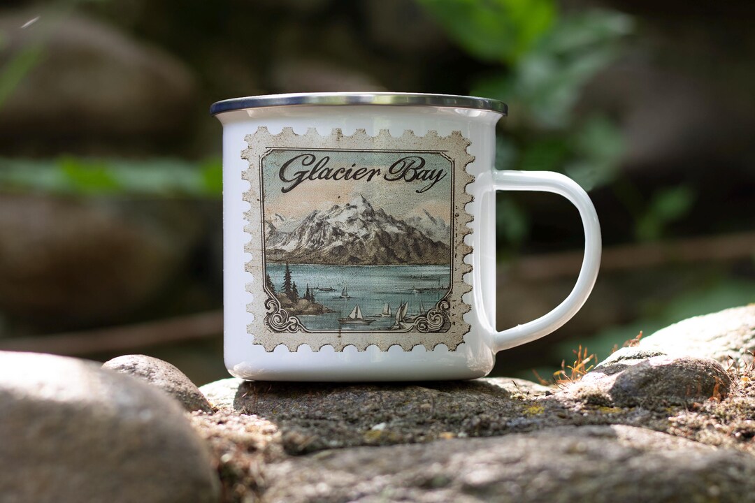 Glacier Bay National Park Enamel Camping Mug: Vintage Hiker Gift - Etsy