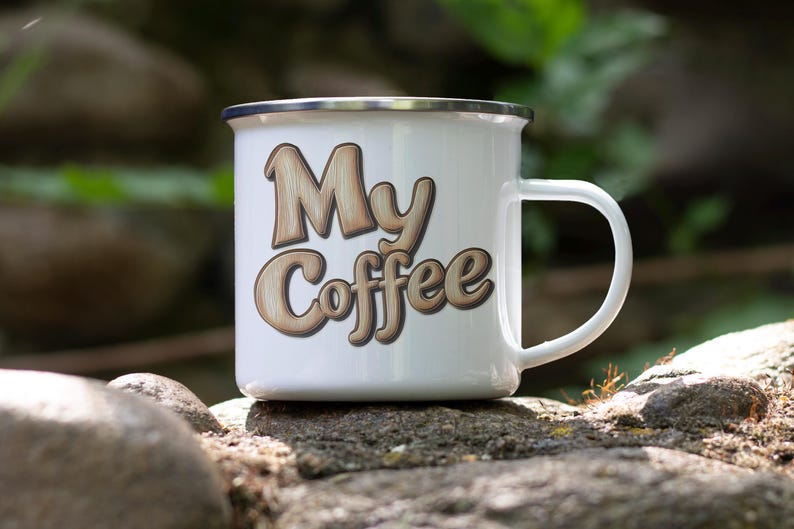SaddleUpAnyway Enamel Camping Mug