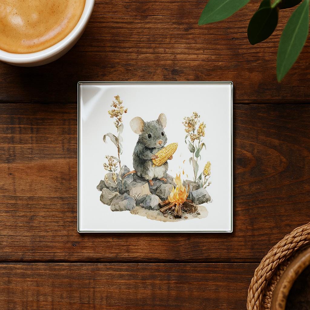 Mouse on Corn Cob - Etsy