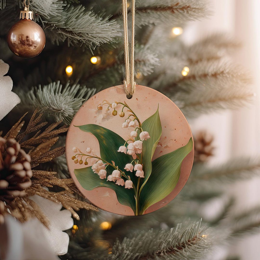 Lily of the Valley Ceramic Ornament – Botanical Cottagecore Decor - Etsy