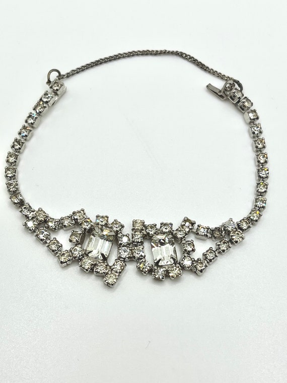 Mid-century Rhinestone Bracelet