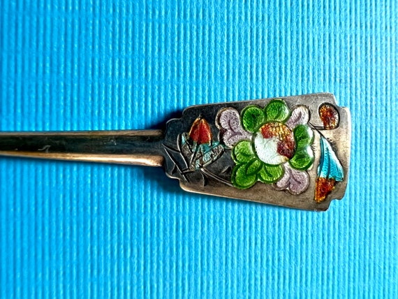 Antique Chinese Sterling Silver Hairpin - image 2