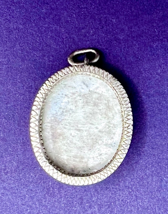 Antique Silver Late 1890s French Reliquary Pendant