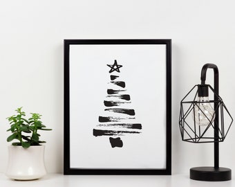 Christmas Tree Print, Digital Print, Instant Download, Christmas Print, Print, Christmas Poster