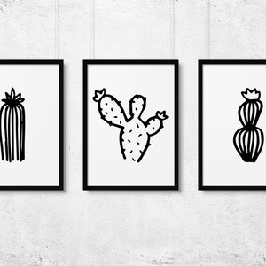 Cactus Print, Cactus Wall Art, Instant Download, Cactus Print Boho, Kids Wall Art, Kids Decor, Plant Prints, Succulent Prints, Nursery Decor