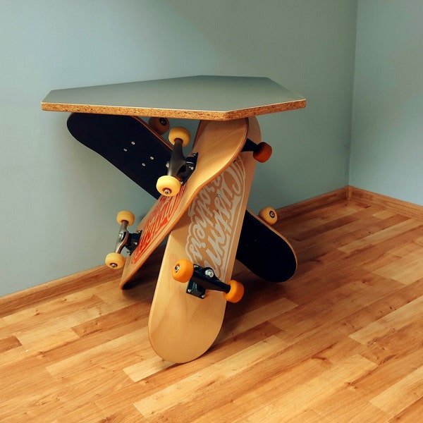 Skateboard coffee table, Go skate or go home