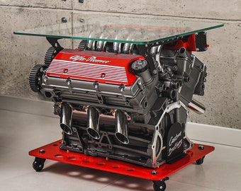 Engine coffee table Alfa Romeo V6 Busso