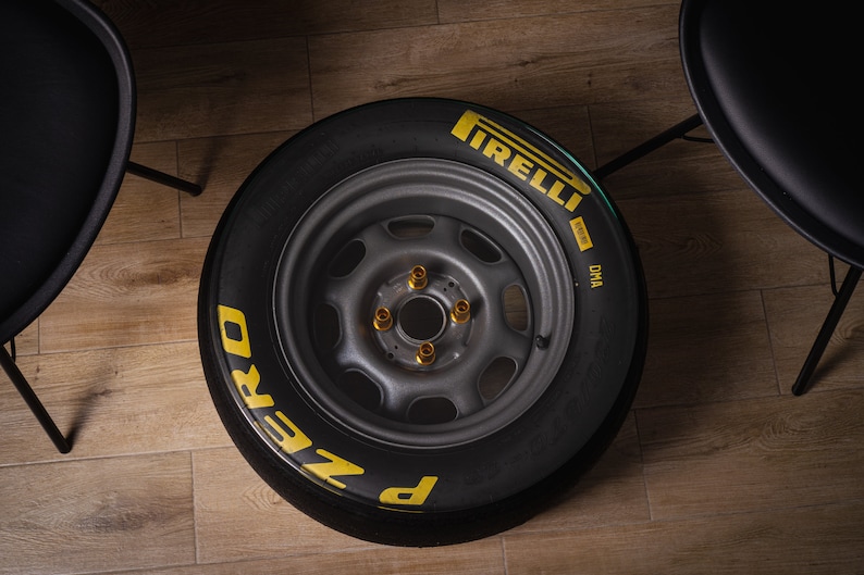 Coffee Table With Rims Slick Tires Nascar Drag Race Etsy