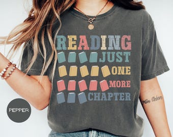 Comfort Colors Trendy Book Shirt, Book Lover T-Shirt, Teacher Book Lover Shirt, Funny Reading Shirt, Cute Reading Shirt, Librarian Gift